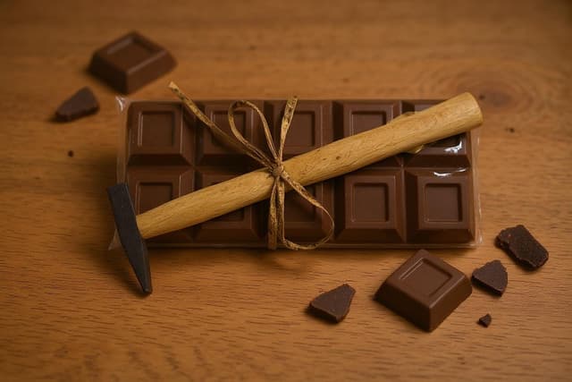 Kilo reep met hamer chocolade